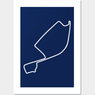 Long Beach Street Circuit [outline] Posters and Art